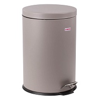 Ведро-контейнер для мусора (урна) с педалью LAIMA Classic, 20 л, серое, матовое, металл, со съемным внутренним ведром в Грозном Ведро-контейнер для мусора (урна) с педалью LAIMA Classic, 20 л, серое, матовое, металл, со съемным внутренним ведром в Грозном