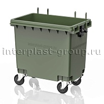 Мусорный контейнер 770 л зеленый без крышки 770 зеленый в Грозном
