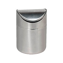 Урна для мусора 1,2 л настольная, с качающейся крышкой, нержавеющая сталь, матовая в Грозном Урна для мусора 1,2 л настольная, с качающейся крышкой, нержавеющая сталь, матовая в Грозном