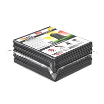 Мешки для мусора 160 л, серые, в пачке 10 шт., ПВД, 40 мкм, 900х1100 мм, i-Bag в Грозном