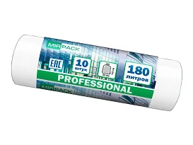 Мешки для мусора 180 л, прозрачные, в рулоне 10 шт., ПВД, 30 мкм, 1100х930 мм, PROFESSIONAL, 180104408 в Грозном Мешки для мусора 180 л, прозрачные, в рулоне 10 шт., ПВД, 30 мкм, 1100х930 мм, PROFESSIONAL, 180104408 в Грозном