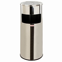 Урна с пепельницей 27 л, нержавеющая сталь, зеркальная, LAIMA PROFESSIONAL в Грозном