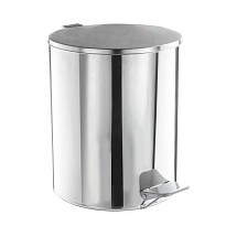 Ведро для мусора с педалью, усиленное, Титан, 15 л, нержавеющая сталь, хром в Грозном