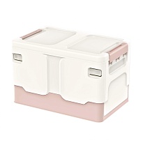 Ящик пластиковый складной белый, дно розовое, 370х240х240 мм в Грозном