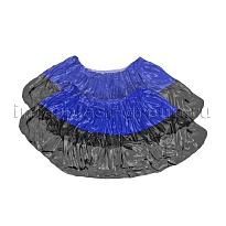 Бахилы сине-черные 1000 шт (500 пар), 54 мкм, двойная подошва, с одной резинкой, Прочные+ в Грозном