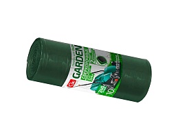 Мешки для мусора 240 л, двухслойные, зеленый, в рулоне 10 шт., ПВД 35 мкм, 1400х1100 мм, GRIFON PROFF GARDEN, 101-520 в Грозном
