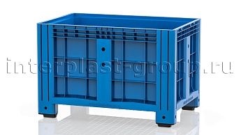 Контейнер iBox сплошной на ножках голубой в Грозном