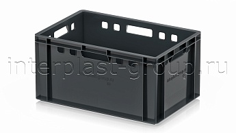 Ящик для мяса и колбасных изделий Е-3 темно-серый в Грозном Ящик для мяса и колбасных изделий Е-3 темно-серый в Грозном