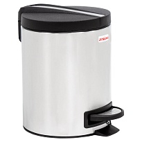 Ведро-контейнер для мусора (урна) с педалью LAIMA Modern, 5 л, матовое, нержавеющая сталь в Грозном